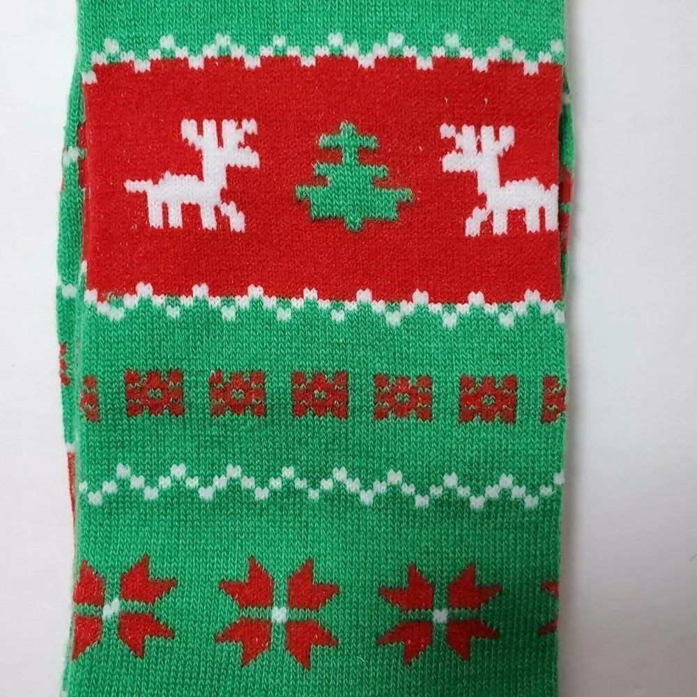 Holiday Christmas Socks Crew Mens Shoe Size 7-12 Novelty NEW‎